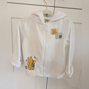 Disney White Hoodie with Classic Winnie the Pooh Patches